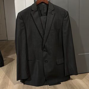 Calvin Klein Mens Suit Charcoal